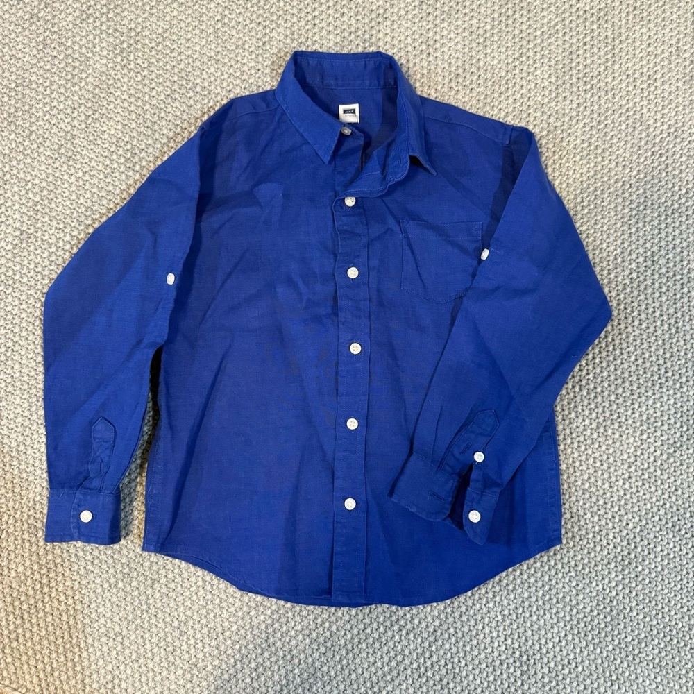 Blue Button-Up Shirt